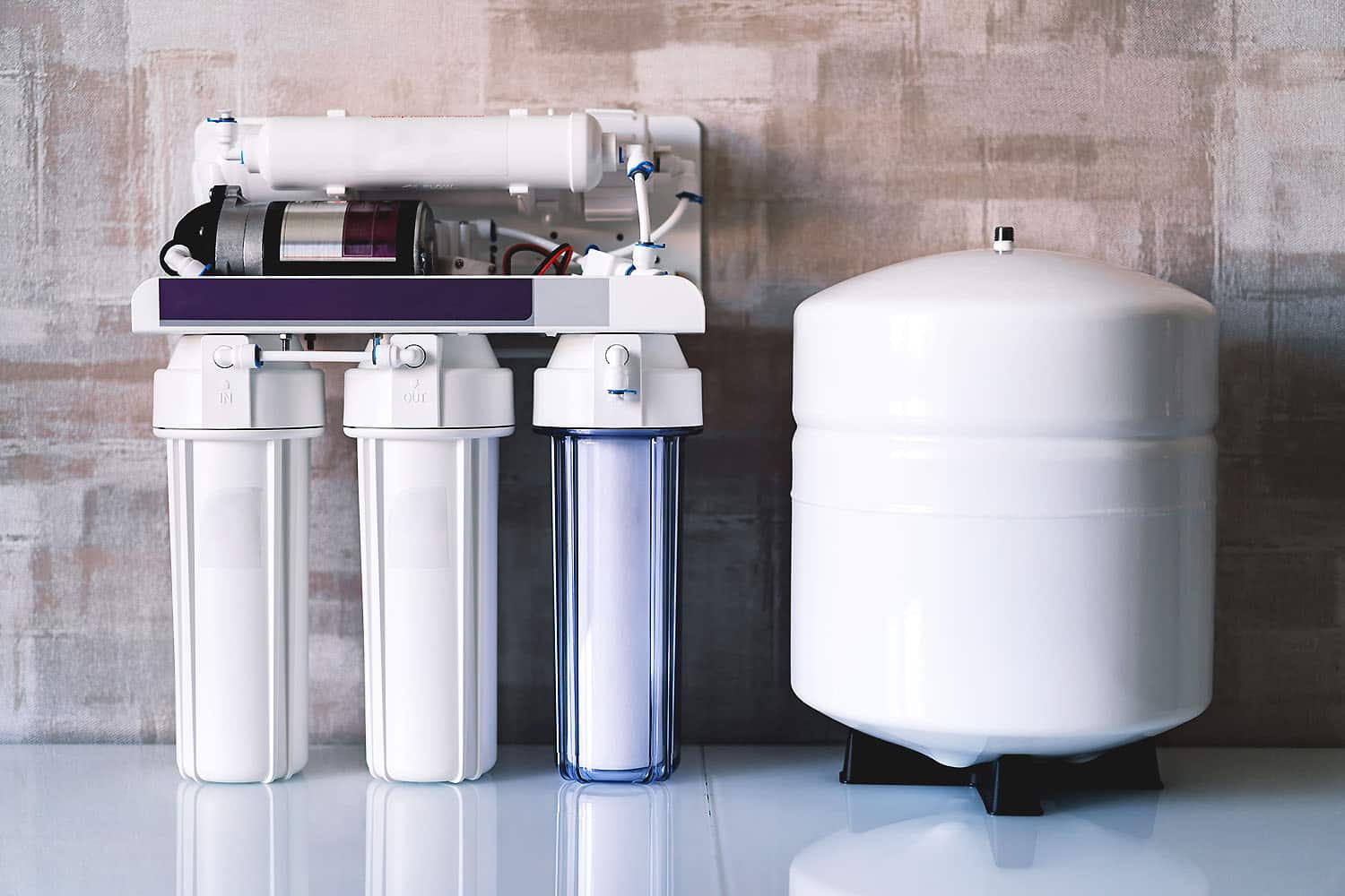 Reverse Osmosis System RO Water System installed in home